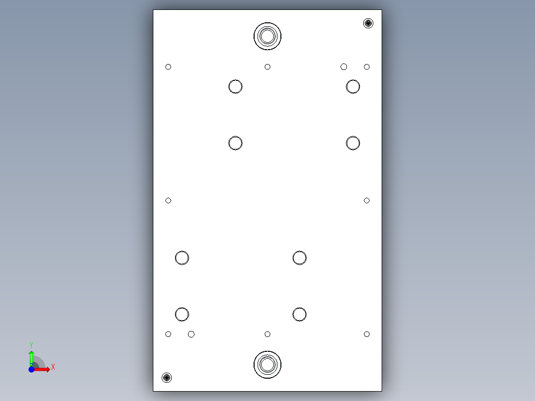 金属镶件压入塑料件模具设计前视图