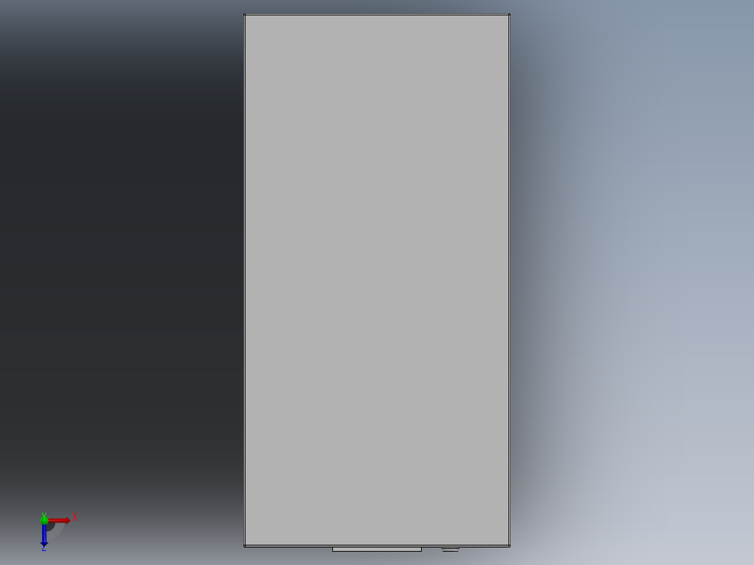 钢制衣柜俯视图