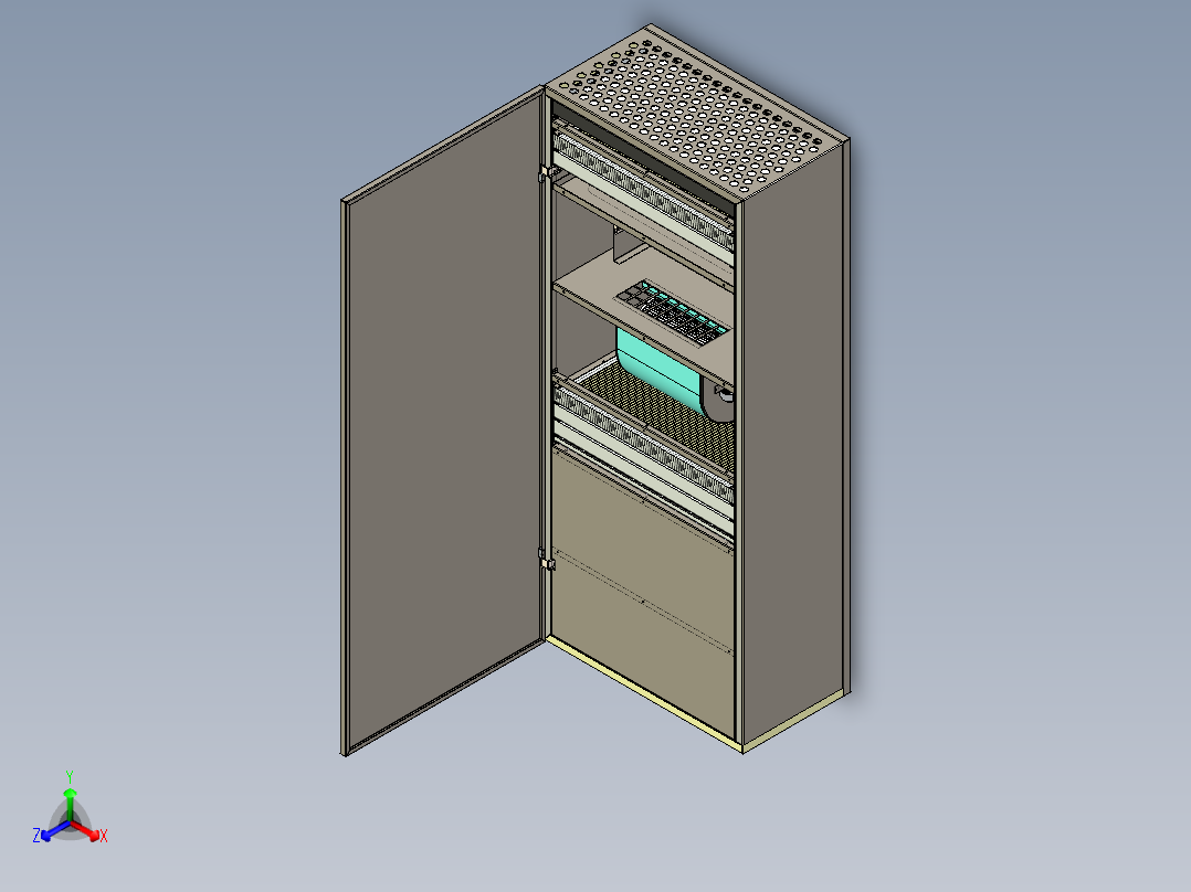 杀菌净化器正等轴测图