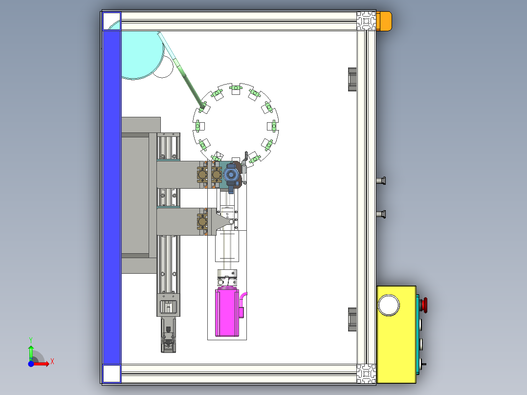 全自动螺丝机（自动化上料打螺丝）前视图