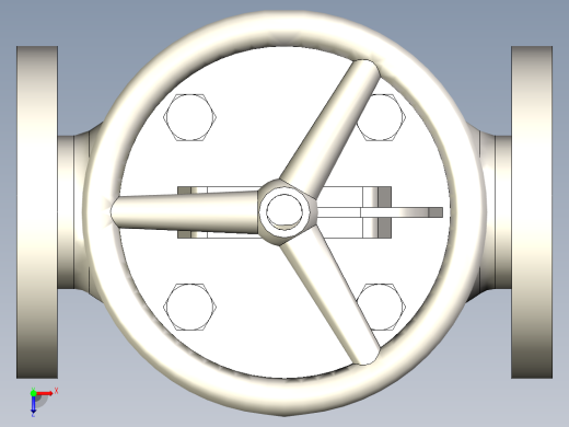 铸铁 铸钢截止阀 截止止回阀-JIS5K-50俯视缩略图