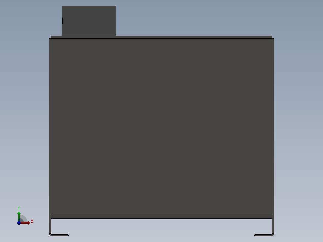 带油箱的液压装置 - NG6前视图
