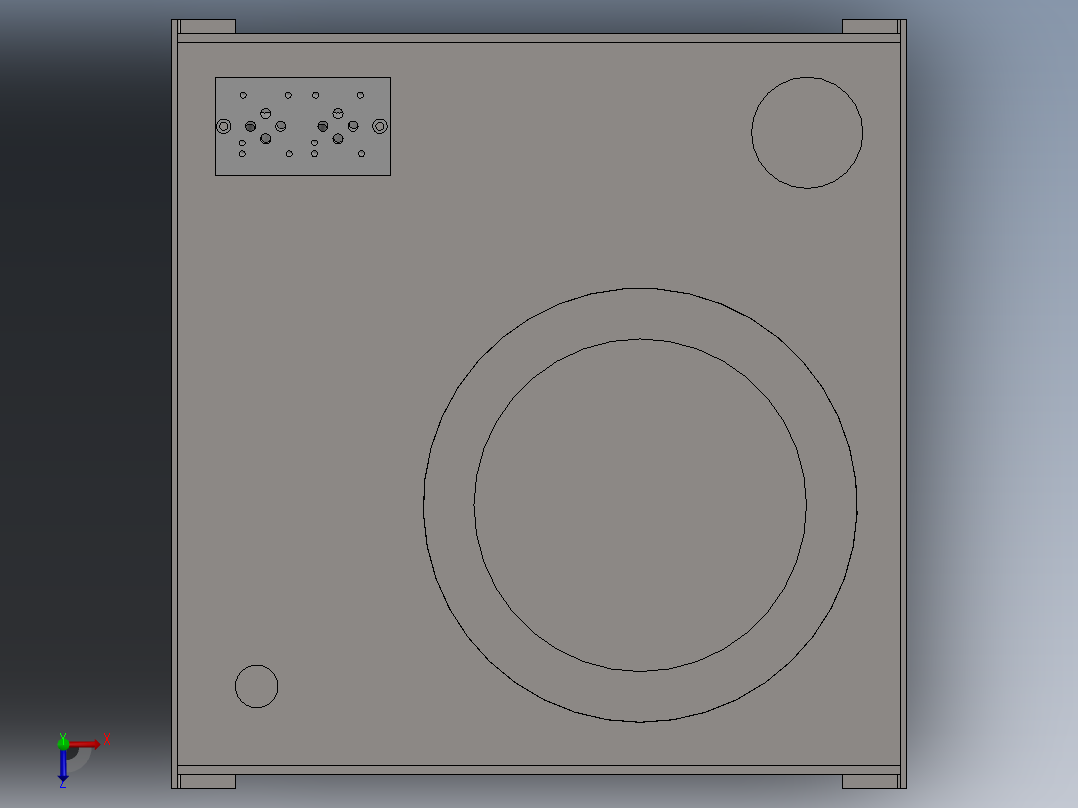 带油箱的液压装置 - NG6俯视图