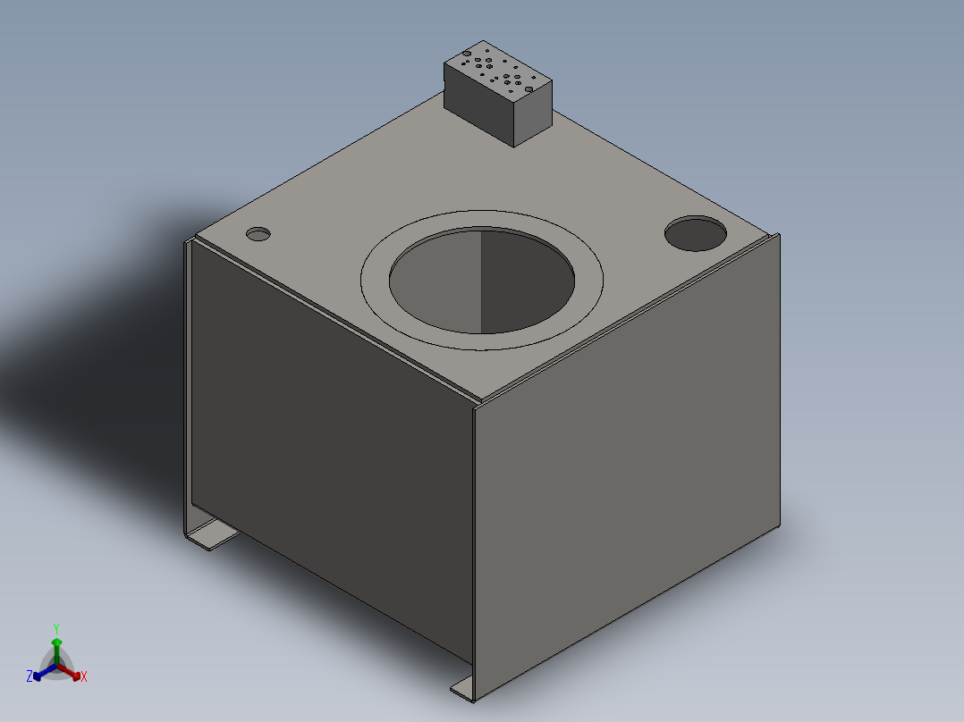 带油箱的液压装置 - NG6正等轴测图