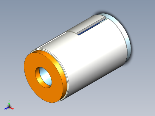 金属橡胶粘合衬套正等轴测缩略图