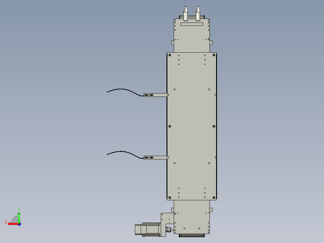 烤箱单元组装后视图