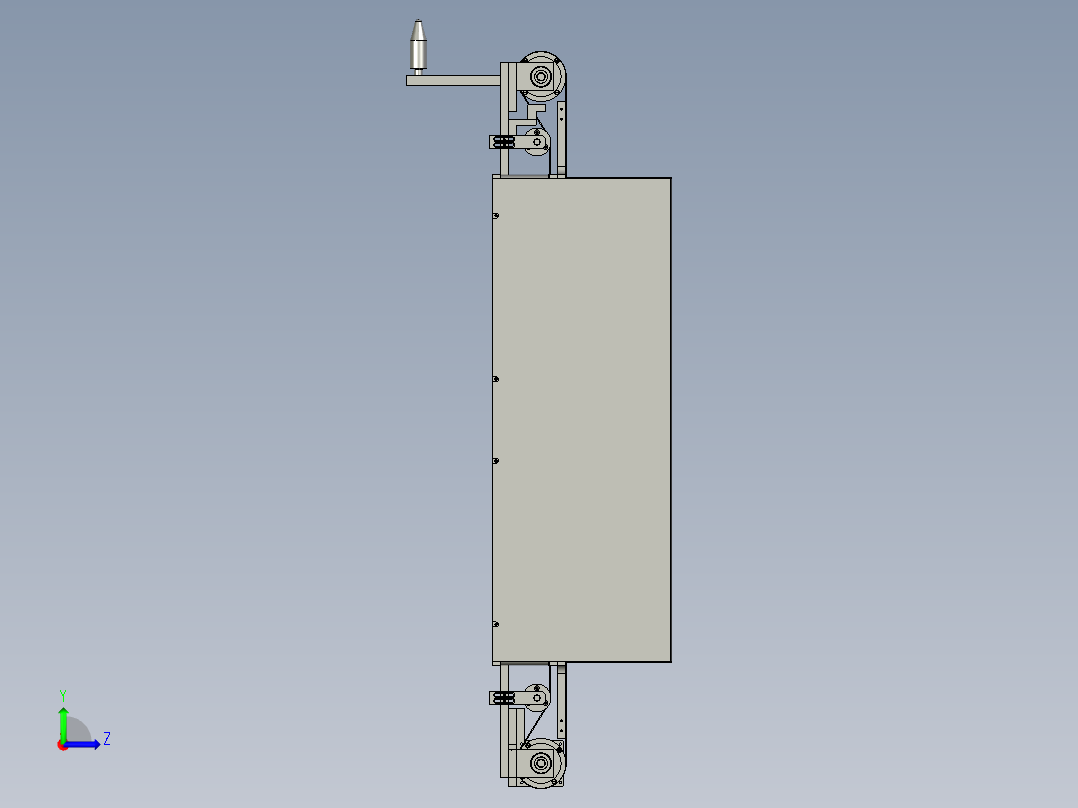 烤箱单元组装左视图