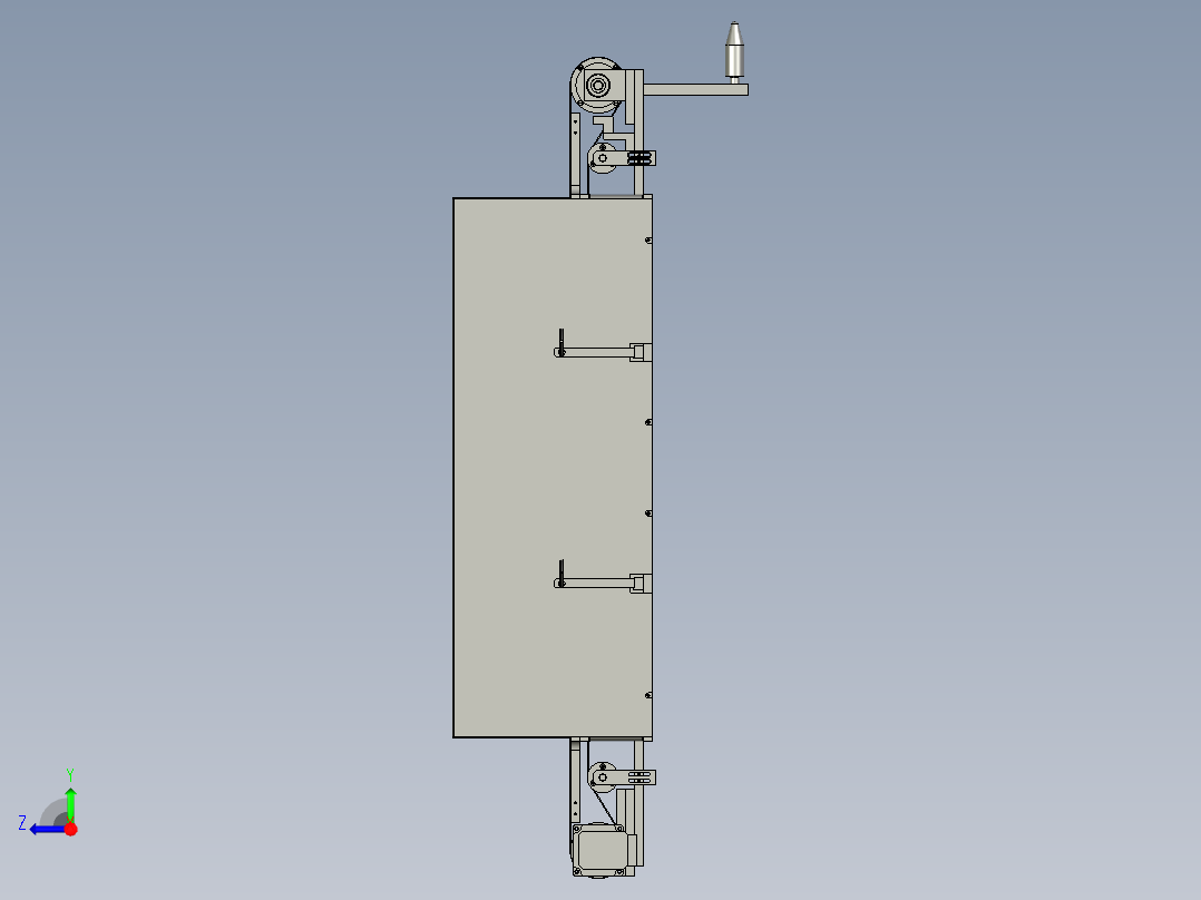 烤箱单元组装右视图