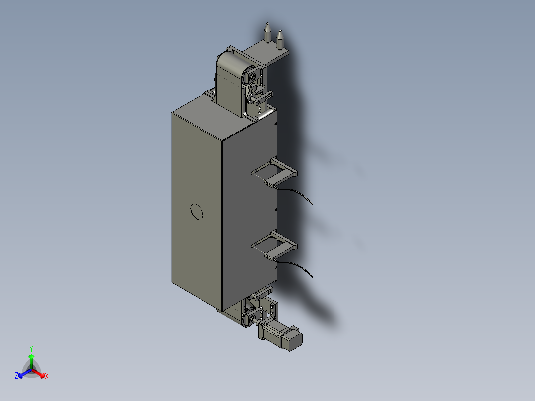 烤箱单元组装正等轴测图