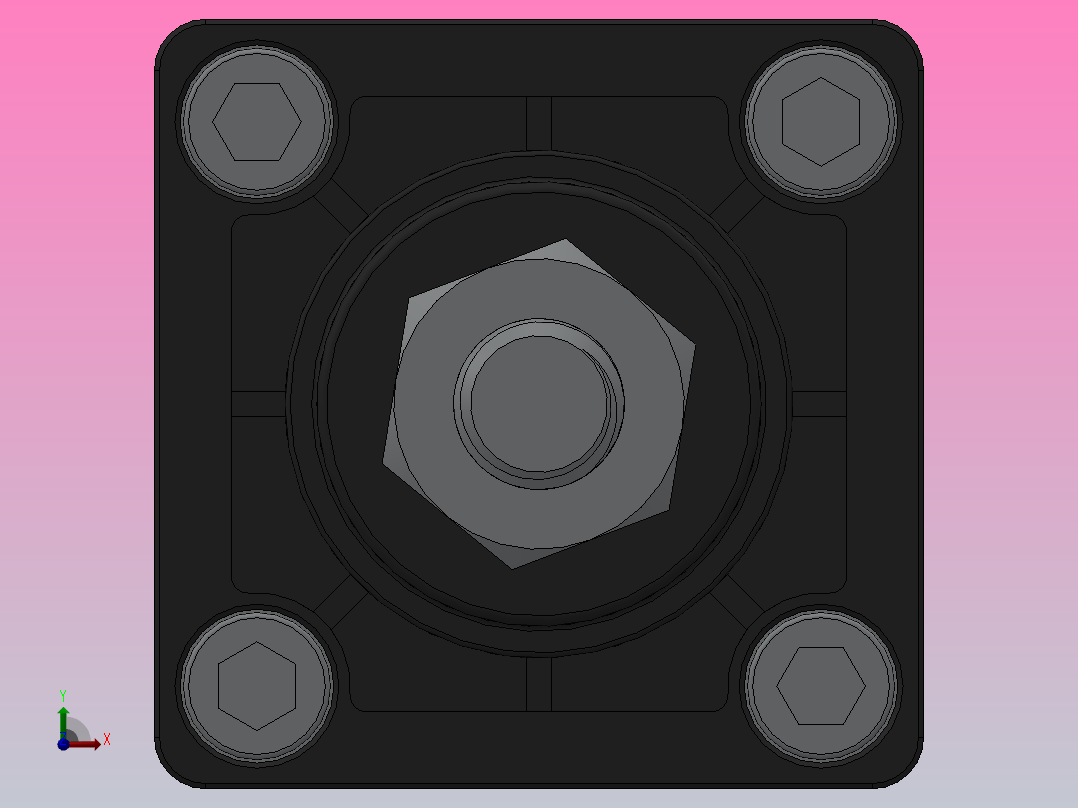 SC气缸SC标准气缸系列SC-32X80-S前视图