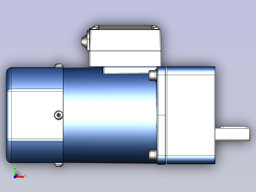 YB电磁制动电机 40yb01-18前视图