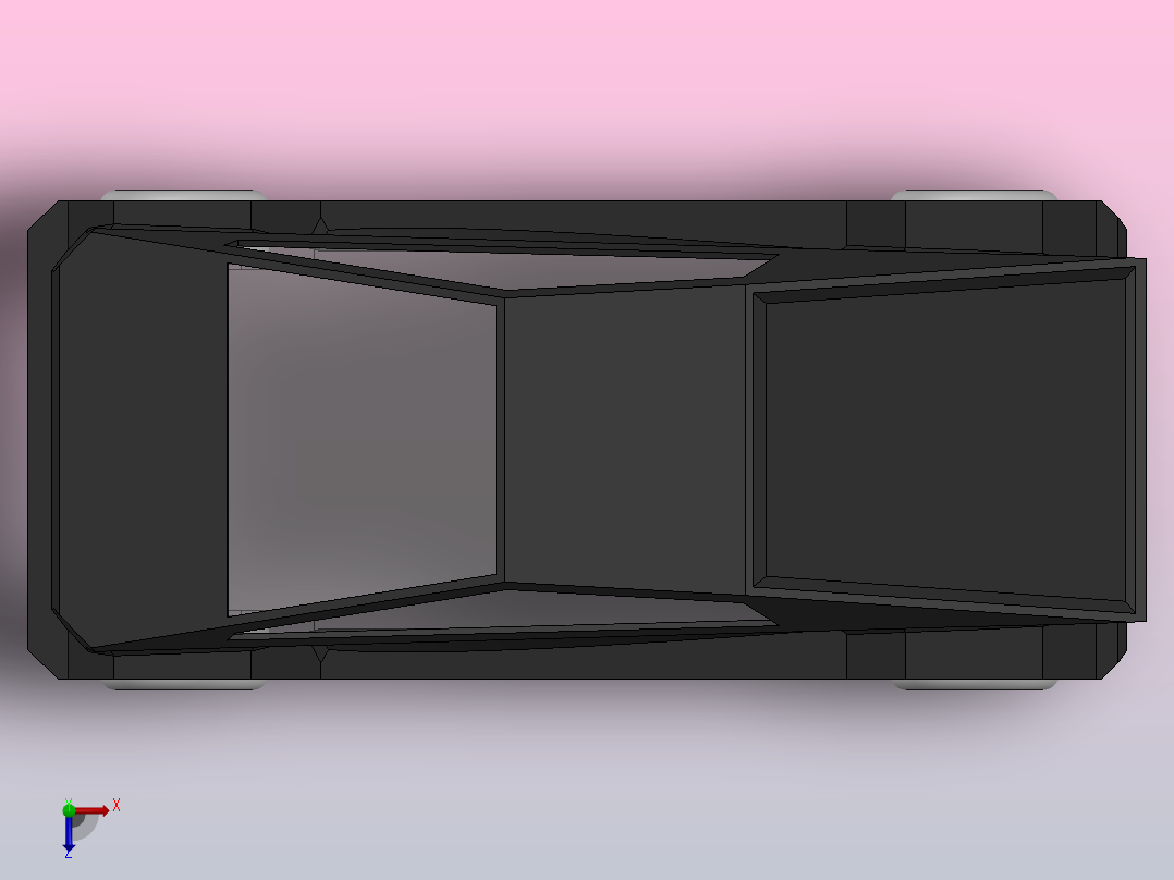 特斯拉 Cybertruck俯视图