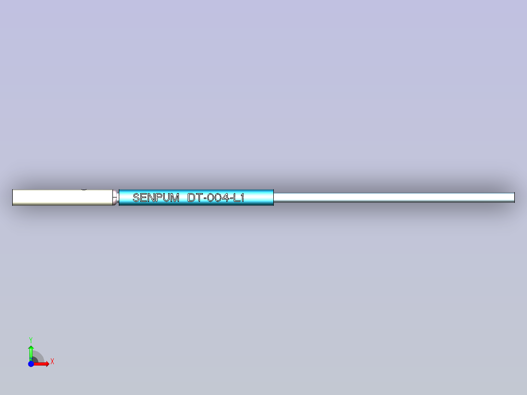 深浦接近传感器 dt-004 3d前视图