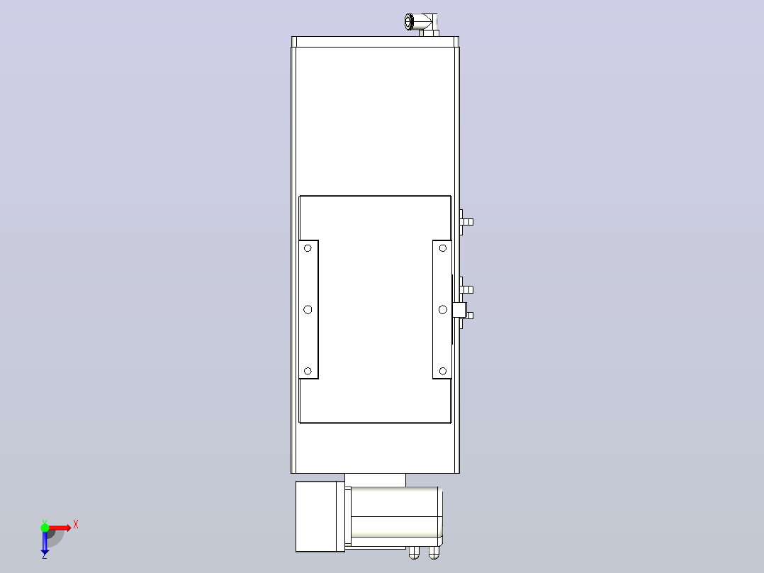 MCB17无尘皮带滑台[MCB17-L40-100-LU-P40-C3]俯视图