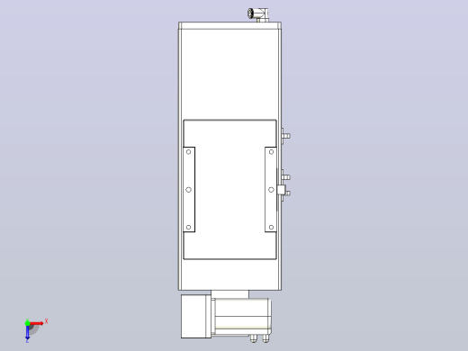 MCB17无尘皮带滑台[MCB17-L40-100-LU-P40-C3]俯视缩略图