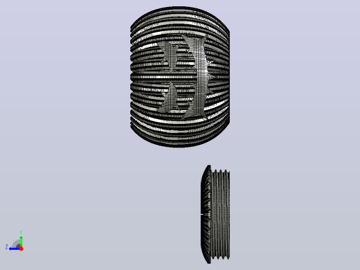3D打印南瓜容器右视缩略图