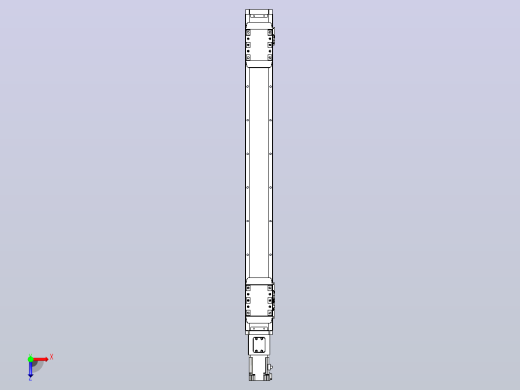 滚珠丝杠线性轴TPA-GCRS-80-1610C-L275-M-M20-N3俯视缩略图