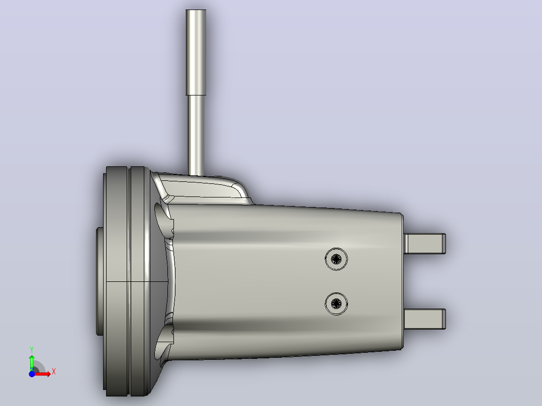 电动夹爪Z-EFG-F-3D-Diagram前视图