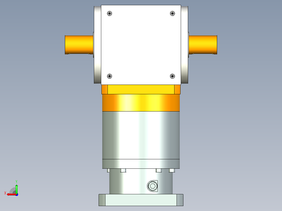 PW170双轴 PLF160-L2 35-114.3-200-M12换向器后视图