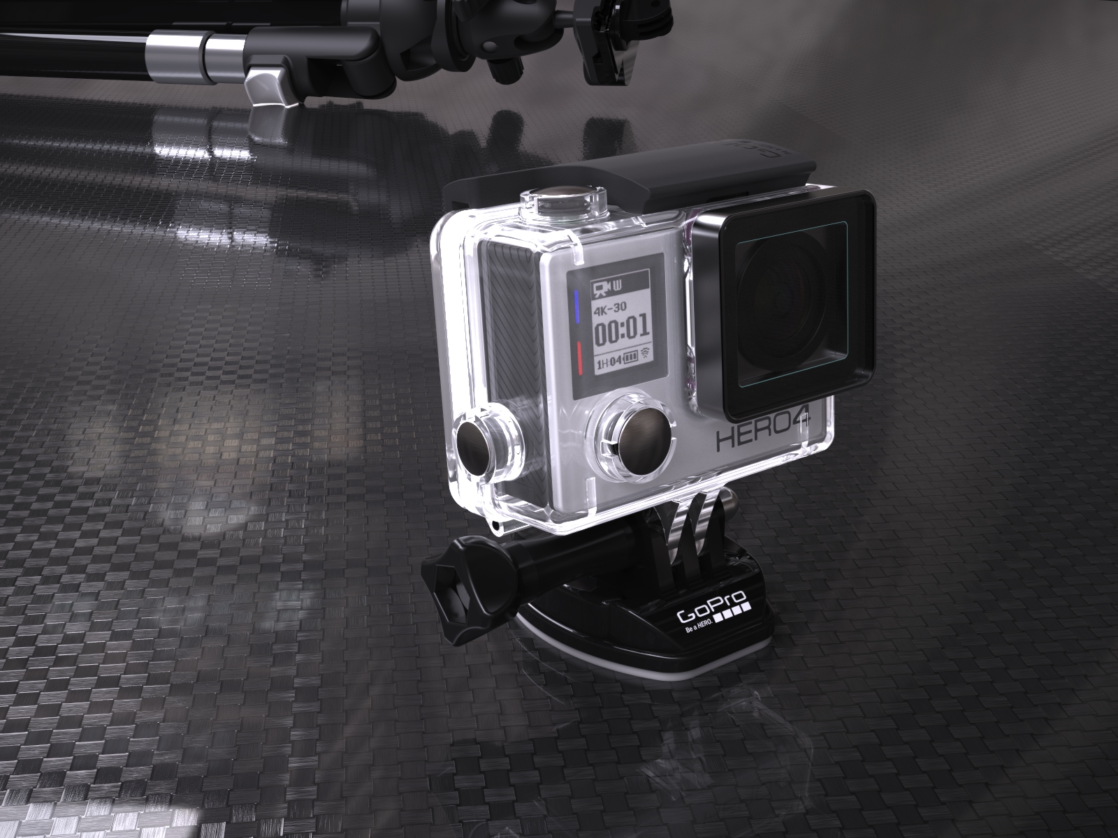 HERO4银色相机