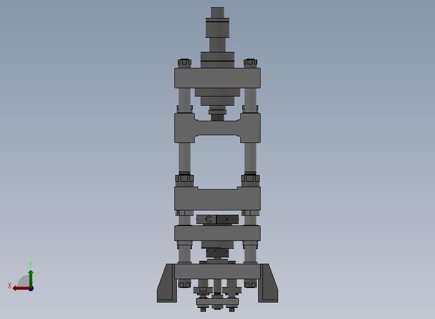 A04-40吨液压冲床后视图