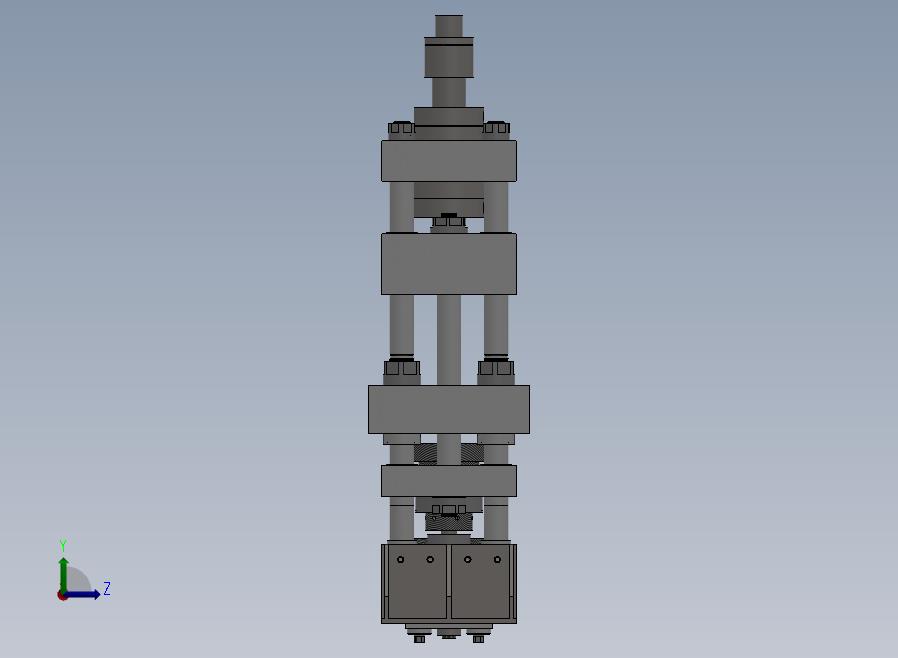 A04-40吨液压冲床左视图
