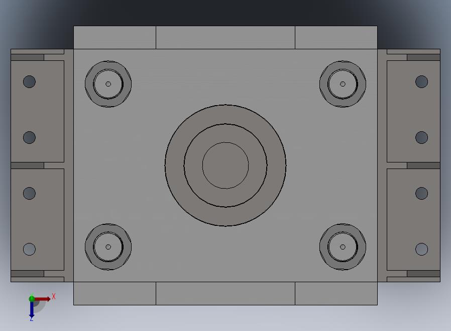 A04-40吨液压冲床俯视图