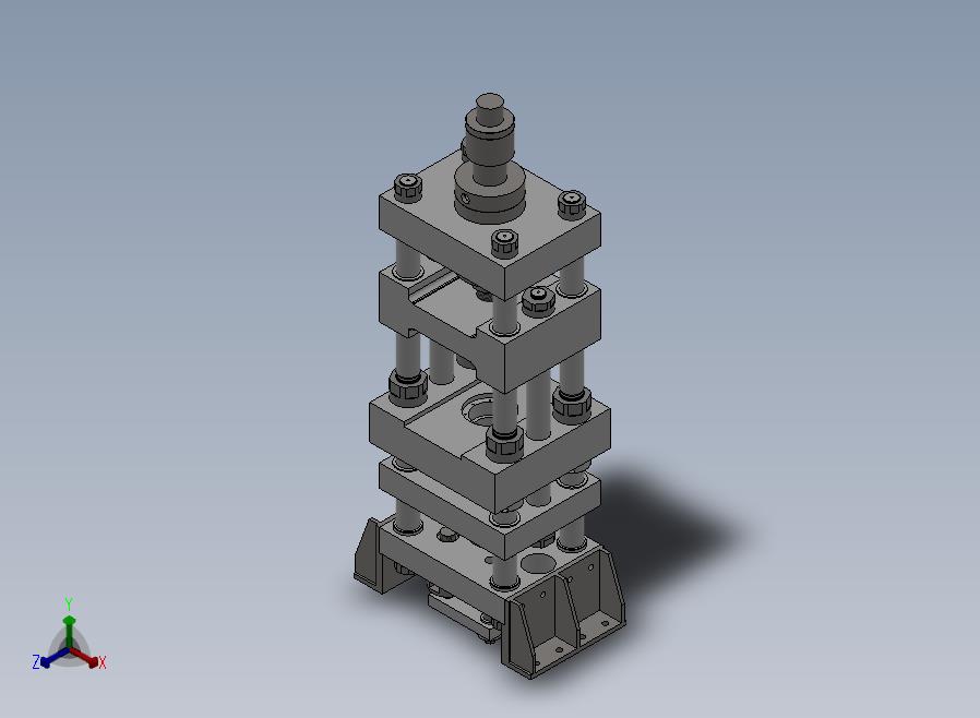 A04-40吨液压冲床正等轴测图