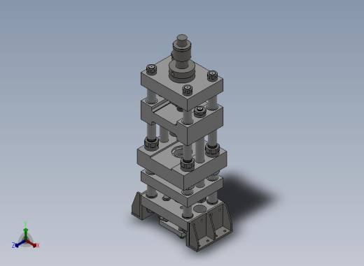 A04-40吨液压冲床正等轴测缩略图