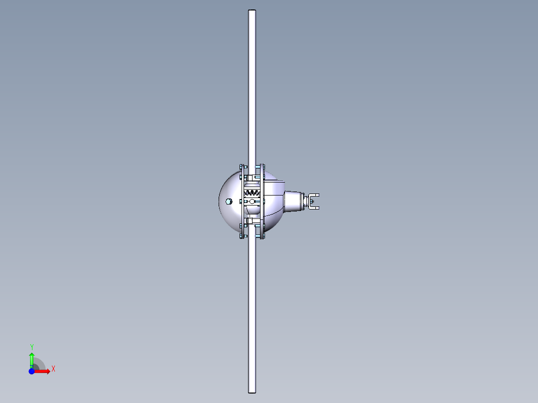 中型载货汽车驱动桥前视图