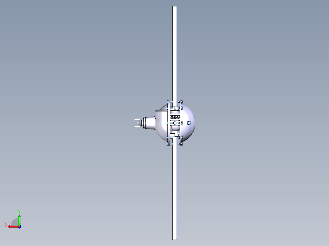 中型载货汽车驱动桥后视图
