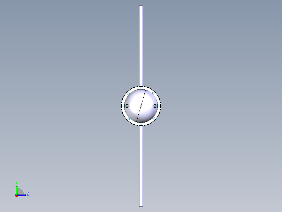 中型载货汽车驱动桥左视图