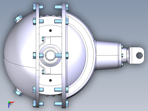 中型载货汽车驱动桥俯视缩略图