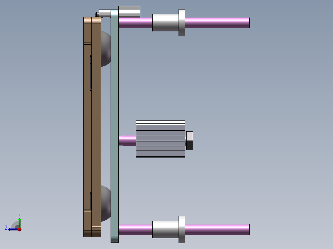 DJS-042-锁螺丝机方案sw17可编辑右视图