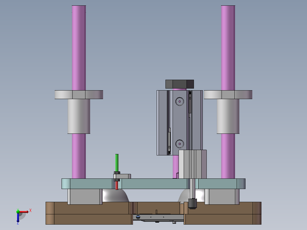 DJS-042-锁螺丝机方案sw17可编辑俯视图