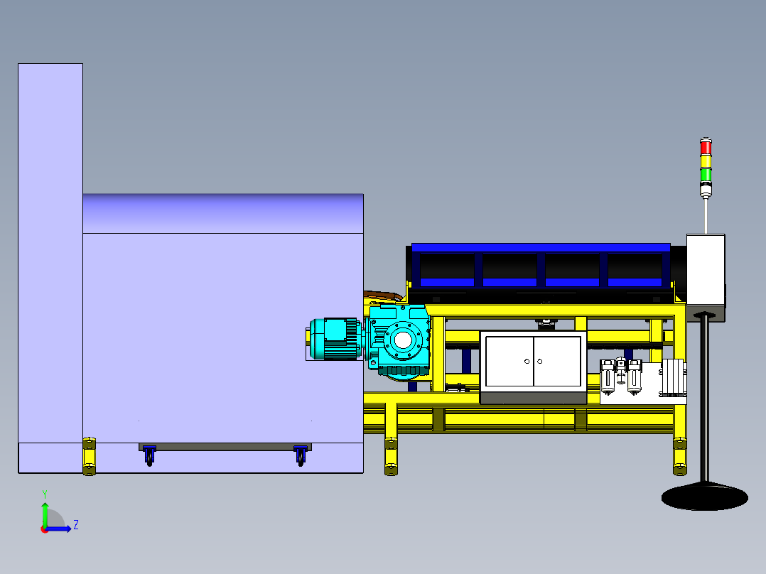 长焊缝打磨机step左视图