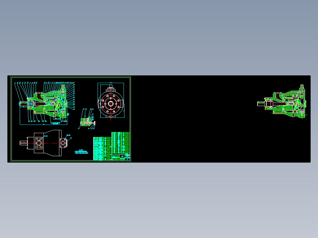 斜盘式轴向柱塞泵装配