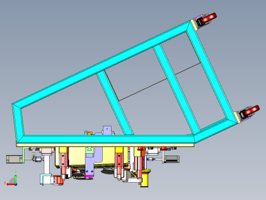 前挡玻璃钉柱安装工装 3D机械素材3D图纸自动化设后视缩略图