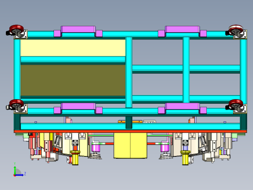 前挡玻璃钉柱安装工装 3D机械素材3D图纸自动化设左视缩略图