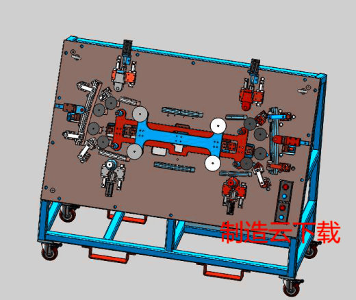 前挡玻璃钉柱安装工装 3D机械素材3D图纸自动化设缩略图