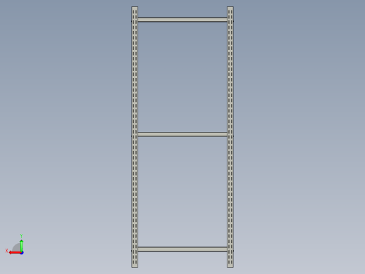 物料架模型3D模型后视缩略图