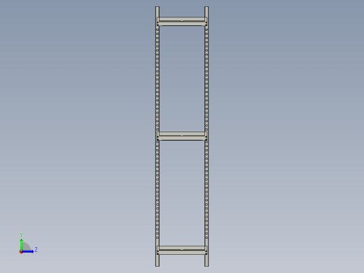 物料架模型3D模型左视缩略图