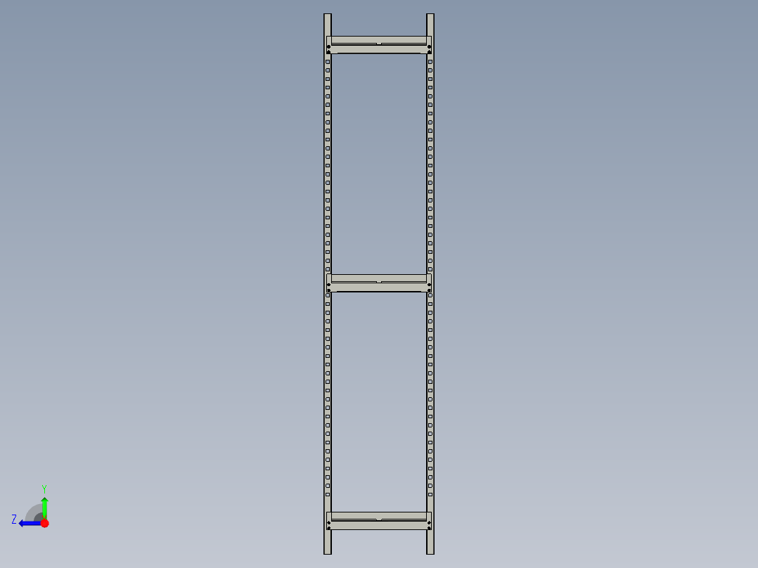 物料架模型3D模型右视图