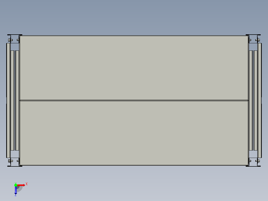物料架模型3D模型俯视图