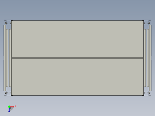物料架模型3D模型俯视缩略图