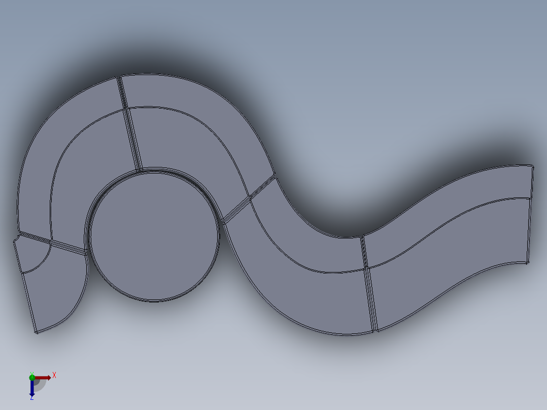 solidworks 客厅沙发俯视图