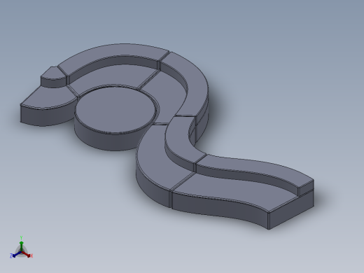 solidworks 客厅沙发正等轴测缩略图