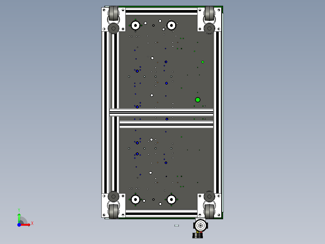 泡棉压紧及检测设备前视图