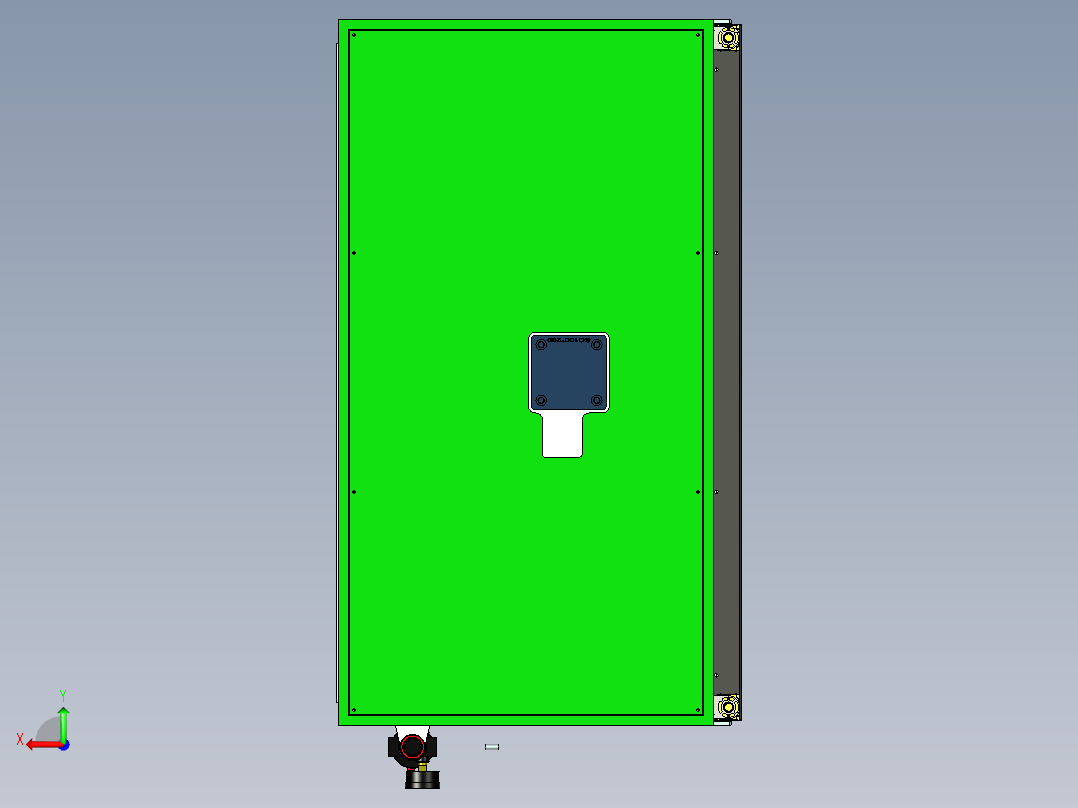 泡棉压紧及检测设备后视图