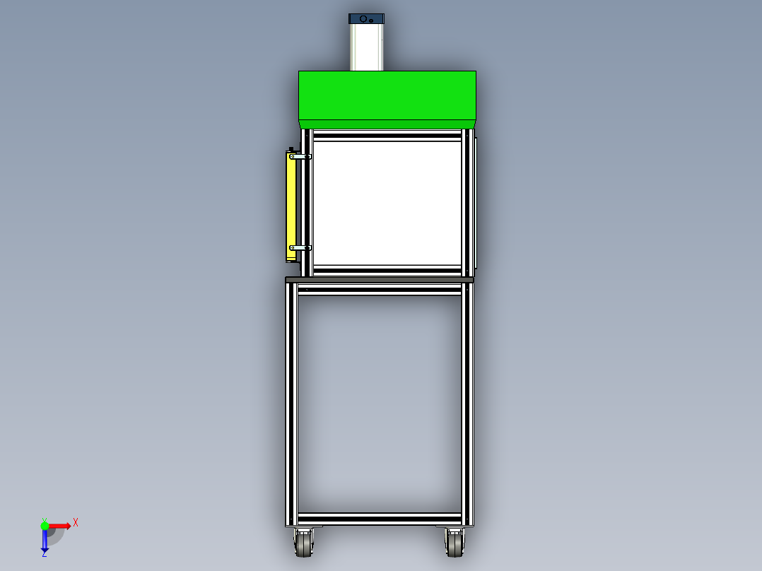 泡棉压紧及检测设备俯视图